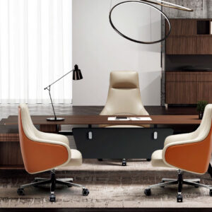 Chic Office Chair with Matching Visitor Seats
