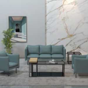 Sleek Traditional Matching Lounge Settings for Office Spaces