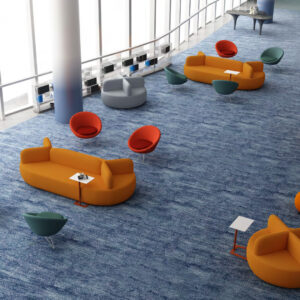 Innovative Upholstered Modular Lounge Settings for Office Spaces