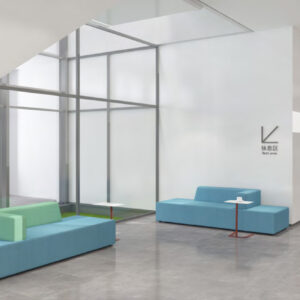 Luxurious Upholstered Modular Lounge Settings for Office Spaces