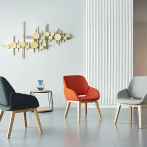 Relaxing Upholstered Single Waiting Area Seats