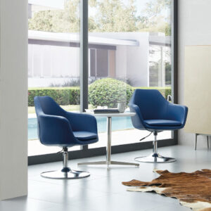 Chic Upholstered Single Waiting Area Chair