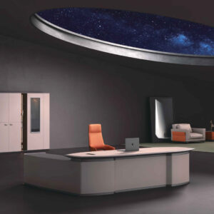 Artistic Executive Office Desk with Optional Cabinet and Side Table from JY Series