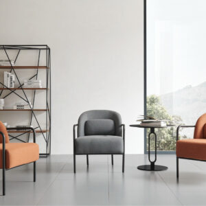 Cozy Upholstered Single Waiting Area Chair