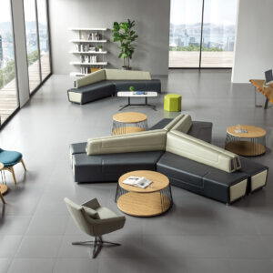 Artistic and Modern Modular Lounge Settings for Office Spaces