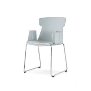 Ergonomic Office Training Room Seats with Armrest and Sled Base