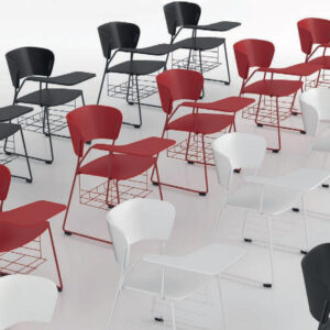High Quality Office Training Room Seats With Pads and Storage Rack