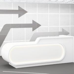 Modern Minimalist Office Reception Desk