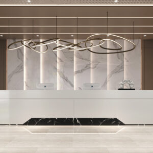 Modern Minimalist Office Reception Desk